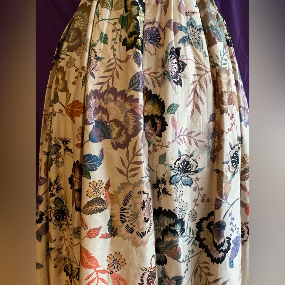 NWT Anthropologie Pale Pink Floral Midi Dress for Prom. Size XS. - Picture 7 of 11